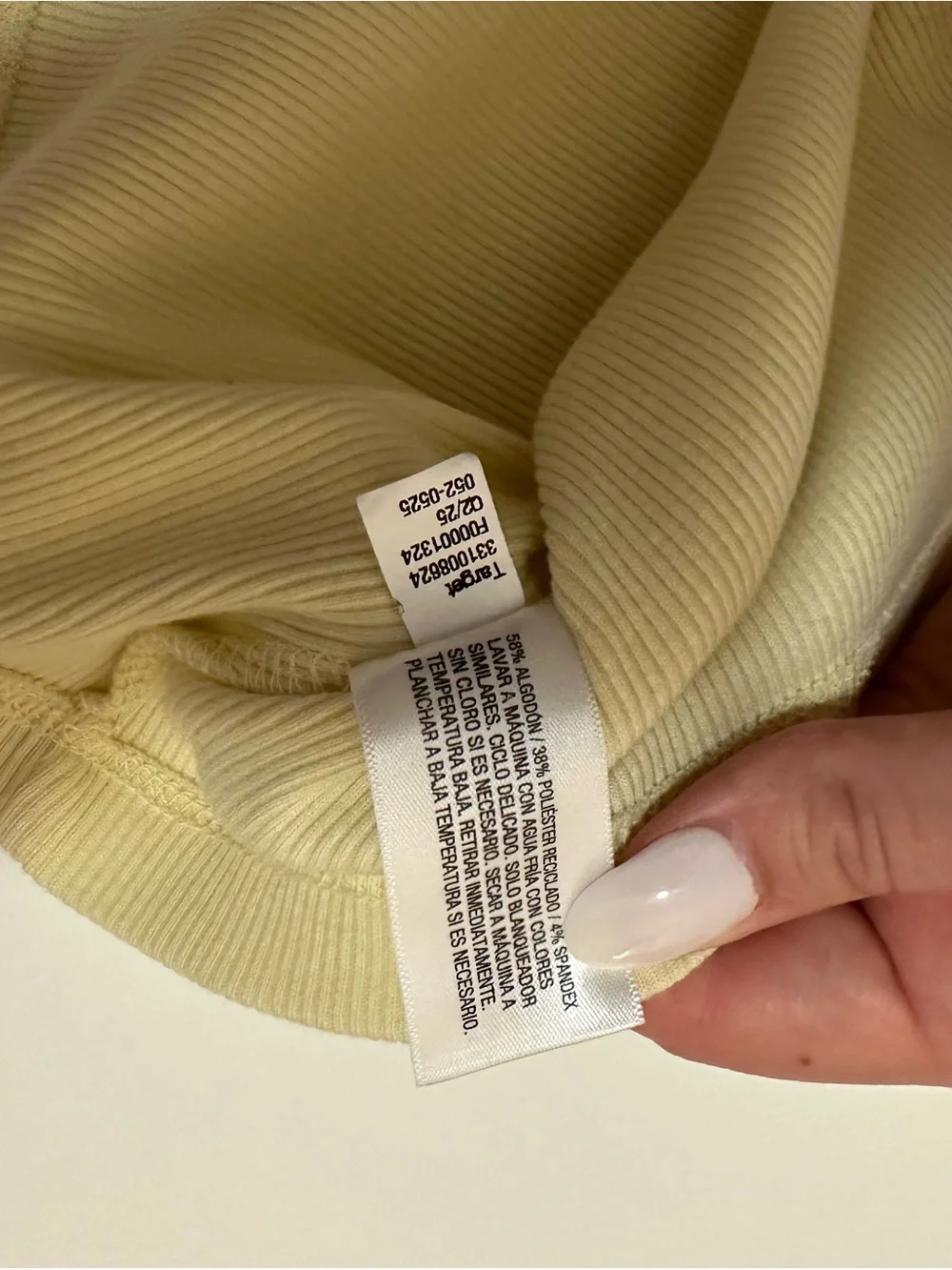 wild fable Pale Yellow Ribbed Button Tank - Picture 2 of 4